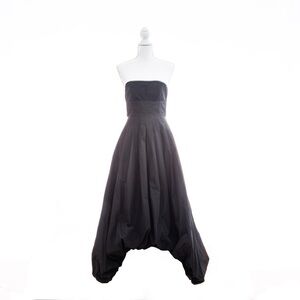 BCBGMaxAzria Elegant Black High-Low Skirt